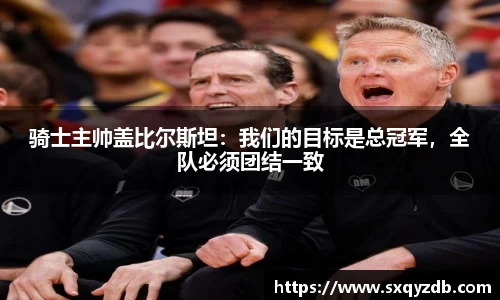 骑士主帅盖比尔斯坦：我们的目标是总冠军，全队必须团结一致